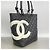Borsa Tote Chanel Cambon in Pelle di Agnello Nero - vista 2