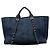 Chanel Deauville Tweed Chain Tote Bag Marineblau - Ansicht 12