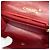 Bolsa de Ombro Chanel Mini Matelassé com Corrente Vermelho - vista 4