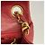 Bolsa de Ombro Chanel Mini Matelassé com Corrente Vermelho - vista 7