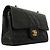Borsa a tracolla Chanel Matelassé in pelle d'agnello nera Nero - vista 2