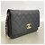 Cartera de hombro con cadena Chanel Matelassé Negro - vista 2