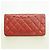 Cartera larga Chanel Matelassé de piel de cordero Roja - vista 10