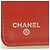 Cartera larga Chanel Matelassé de piel de cordero Roja - vista 4