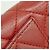 Cartera larga Chanel Matelassé de piel de cordero Roja - vista 7