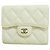 Chanel Matelassé Tri-fold Wallet White
