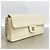 Chanel Chocolate Bar Schultertasche mit Kette Weiß - Ansicht 2