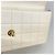 Chanel Chocolate Bar Schultertasche mit Kette Weiß - Ansicht 9