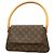 Borsa a tracolla Mini Looping Monogram Louis Vuitton Marrone