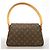Borsa a tracolla Mini Looping Monogram Louis Vuitton Marrone - vista 10