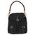 Double Bolsa de Ombro Prada em Tessuto com Bolso Duplo e Cordão Preto