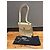 Chanel Bolsa de aba acolchoada couro caviar bege - vista 12