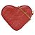 Louis Vuitton Coeur Heart on Chain Monogram Embossed Lambskin Roja
