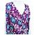 Antik Batik Hibiscus Baumwollkleid Lila - Ansicht 3