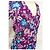 Antik Batik Hibiscus Baumwollkleid Lila - Ansicht 8