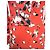 Cacharel Vestido de Seda Preppy Estampado Floral Negro Blanco Roja - vista 11