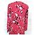 Cacharel Vestido de Seda Preppy Estampado Floral Negro Blanco Roja - vista 15