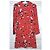 Cacharel Vestido de Seda Preppy Estampado Floral Negro Blanco Roja - vista 18