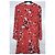 Cacharel Vestido de Seda Preppy Estampado Floral Negro Blanco Roja - vista 2