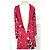 Cacharel Vestido de Seda Preppy Estampado Floral Negro Blanco Roja - vista 5