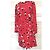 Cacharel Vestido de Seda Preppy Estampado Floral Negro Blanco Roja - vista 7