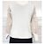 Autre Marque Jersey Alesia de punto crema y tul Crudo - vista 10