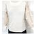 Autre Marque Jersey Alesia de punto crema y tul Crudo - vista 5