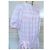 Cacharel Vestido Corto de Algodón Cuadros Vichy Rosa Blanco - vista 11