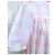 Cacharel Vestido Corto de Algodón Cuadros Vichy Rosa Blanco - vista 13