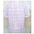 Cacharel Vestido Corto de Algodón Cuadros Vichy Rosa Blanco - vista 9