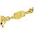 Bracciale con charm Valentino in oro giallo 18K - vista 4
