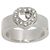 Anel Chopard Happy Diamond Heart em ouro branco 18K - vista 2