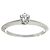 Autre Marque Tiffany & Co. Platin-Solitärring mit Diamant - Ansicht 2