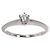 Autre Marque Tiffany & Co. Platin-Solitärring mit Diamant - Ansicht 2