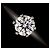 Autre Marque Tiffany & Co. Platin-Solitärring mit Diamant - Ansicht 6