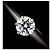 Autre Marque Tiffany & Co. Platin-Solitärring mit Diamant - Ansicht 6
