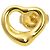 Autre Marque Orecchini a lobo a cuore Tiffany & Co. in oro giallo 18K - vista 2