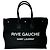 Autre Marque Saint Laurent Rive Gauche Canvas Large Schwarz