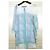 Antik Batik by Monoprix Vestido Oversize Estampado Geométrico Blanco Azul Verde - vista 13