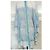 Antik Batik by Monoprix Vestido Oversize Estampado Geométrico Blanco Azul Verde - vista 7