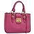 Miu Miu Madras Convertible Lock Leather Medium Rosa