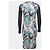 Vestido estampado Peter Pilotto Blanco Azul Verde Gris - vista 9