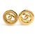 Chanel Gold Clip-Ohrringe Golden