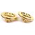 Chanel Gold Clip-Ohrringe Golden - Ansicht 3