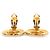 Chanel Gold Clip-Ohrringe Golden - Ansicht 6