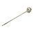 Chanel Kanzashi Haarschmuck Silber - Ansicht 2