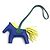 Hermès Hermes Rodeo PM Handbag Charm Verde Amarillo Azul marino