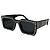 Louis Vuitton Occhiali da Sole Quadrati Perle e Strass SS24 Nero Silver hardware