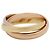 Anillo Cartier Trinity Plata Dorado - vista 2