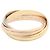 Cartier Trinity Ring in 18K Gold Silber Golden